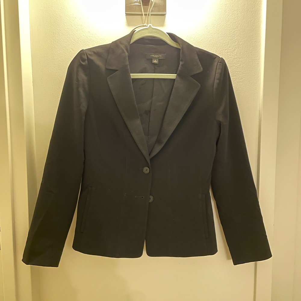 Ann Taylor Classic Black work jacket blazer